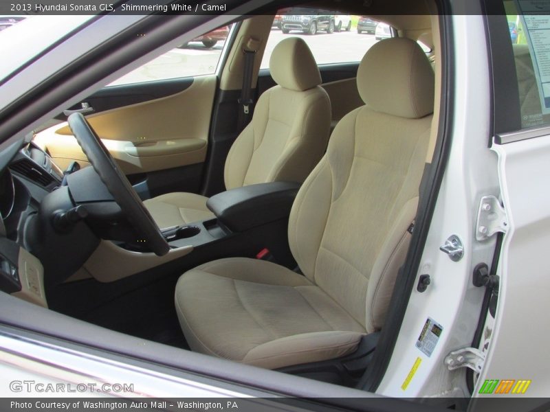 Shimmering White / Camel 2013 Hyundai Sonata GLS