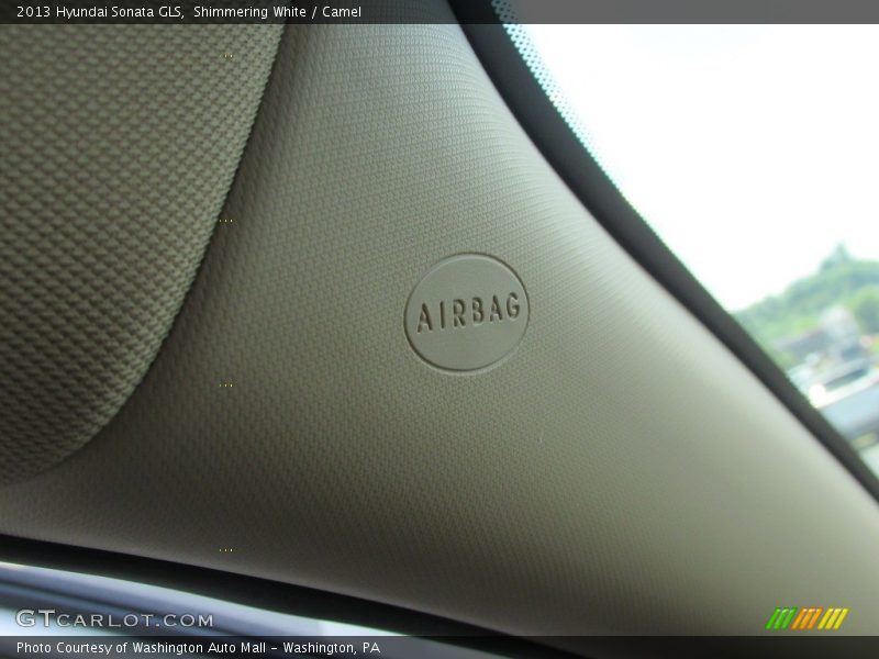 Shimmering White / Camel 2013 Hyundai Sonata GLS
