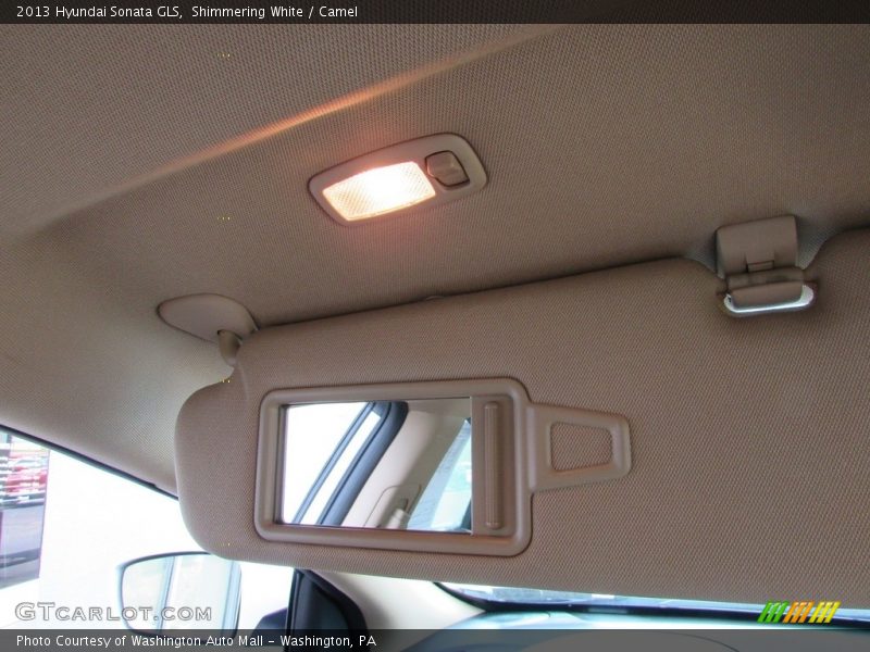 Shimmering White / Camel 2013 Hyundai Sonata GLS