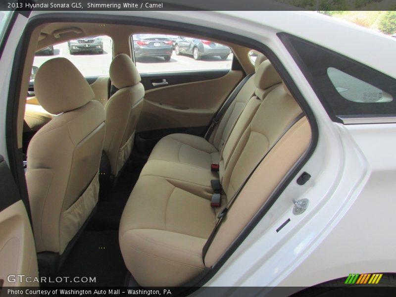 Shimmering White / Camel 2013 Hyundai Sonata GLS