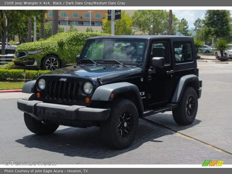Black / Dark Slate Gray/Medium Slate Gray 2008 Jeep Wrangler X 4x4