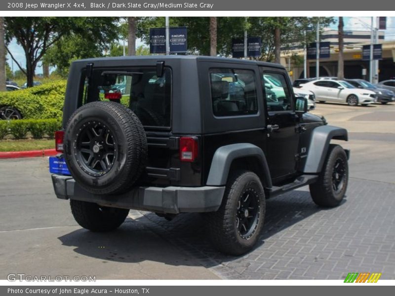Black / Dark Slate Gray/Medium Slate Gray 2008 Jeep Wrangler X 4x4