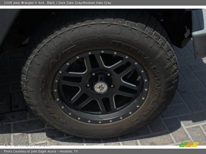 Black / Dark Slate Gray/Medium Slate Gray 2008 Jeep Wrangler X 4x4