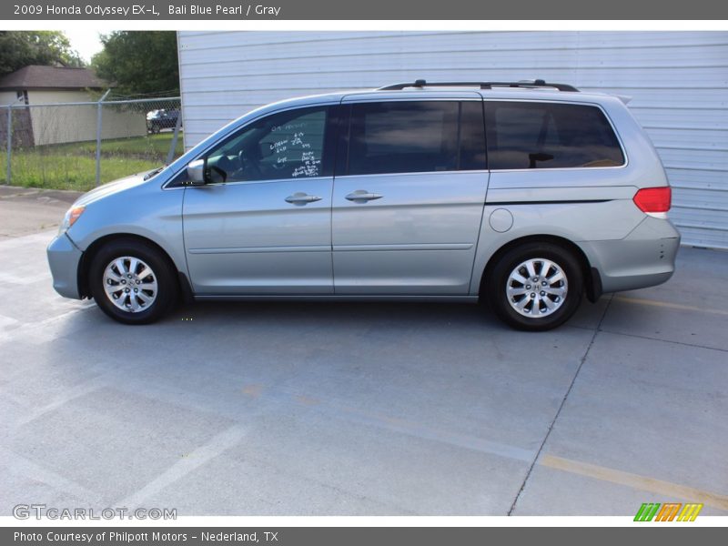 Bali Blue Pearl / Gray 2009 Honda Odyssey EX-L