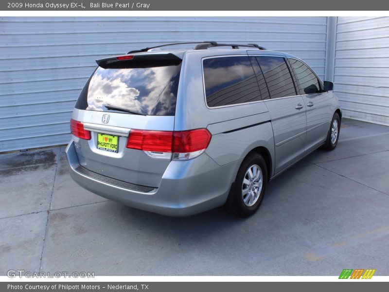 Bali Blue Pearl / Gray 2009 Honda Odyssey EX-L