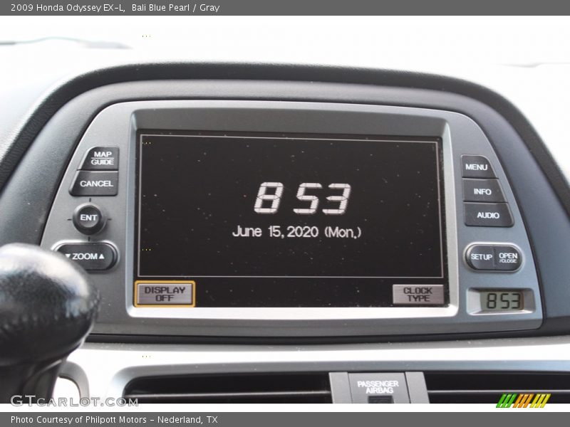 Bali Blue Pearl / Gray 2009 Honda Odyssey EX-L
