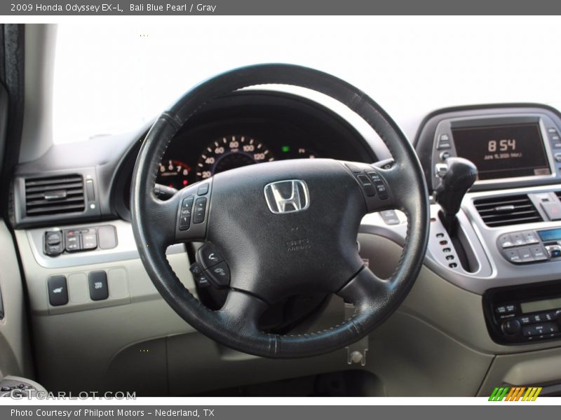 Bali Blue Pearl / Gray 2009 Honda Odyssey EX-L