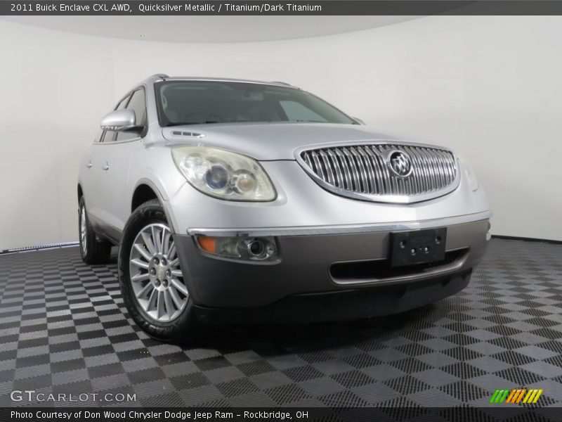 Quicksilver Metallic / Titanium/Dark Titanium 2011 Buick Enclave CXL AWD