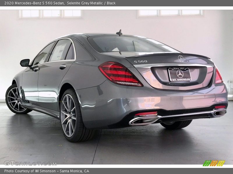 Selenite Grey Metallic / Black 2020 Mercedes-Benz S 560 Sedan