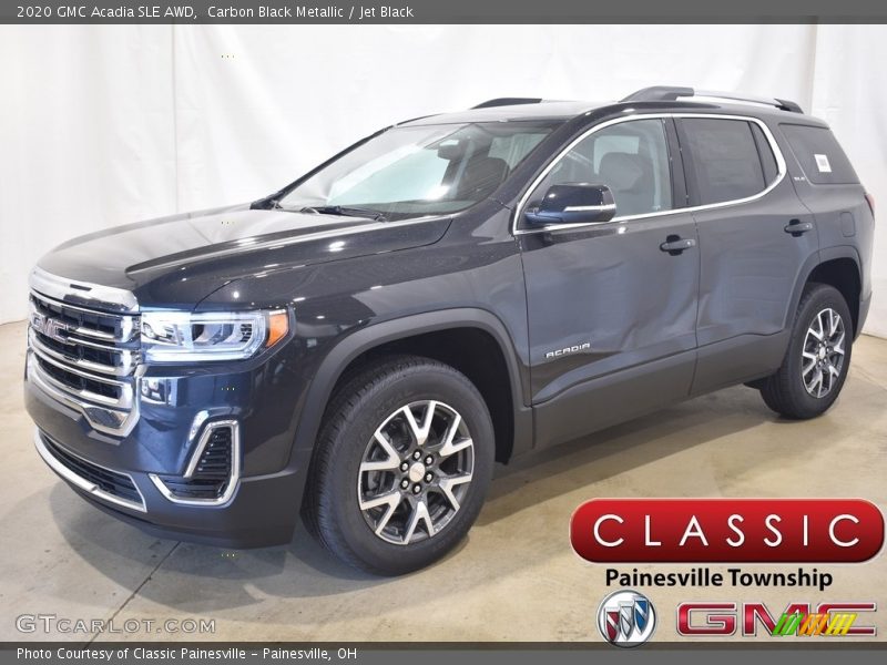 Carbon Black Metallic / Jet Black 2020 GMC Acadia SLE AWD