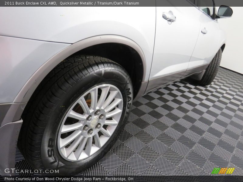 Quicksilver Metallic / Titanium/Dark Titanium 2011 Buick Enclave CXL AWD