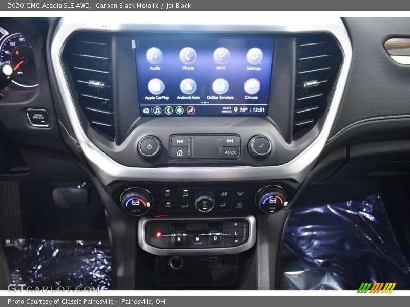 Carbon Black Metallic / Jet Black 2020 GMC Acadia SLE AWD
