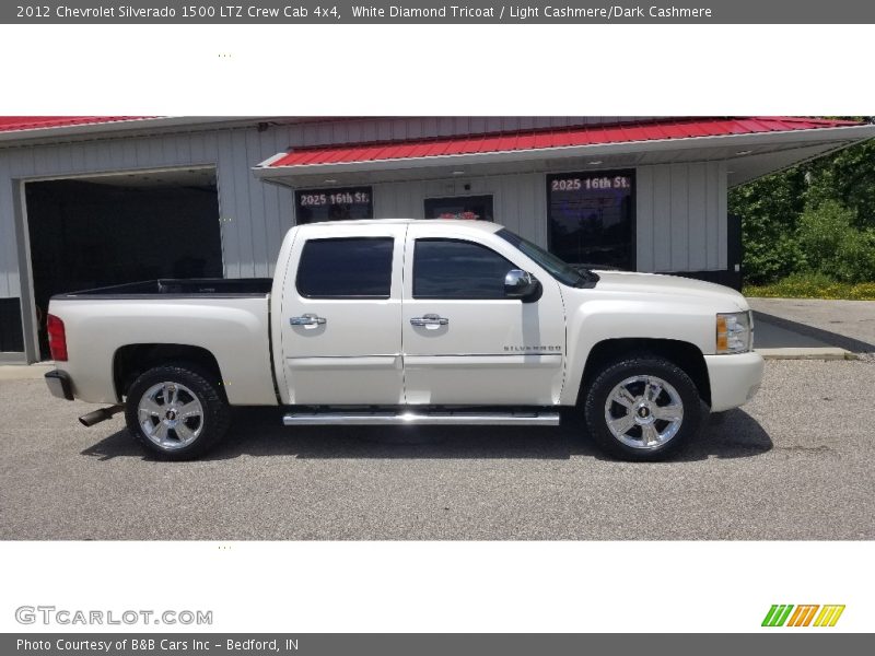 White Diamond Tricoat / Light Cashmere/Dark Cashmere 2012 Chevrolet Silverado 1500 LTZ Crew Cab 4x4