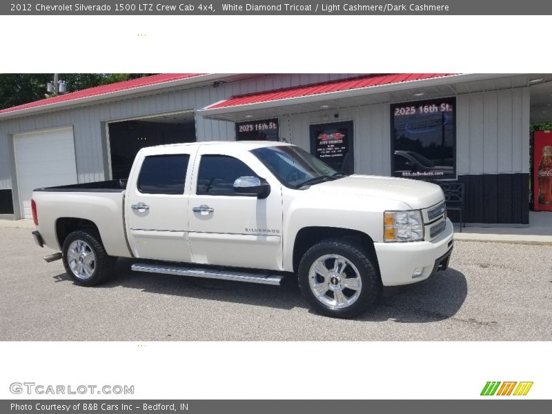 White Diamond Tricoat / Light Cashmere/Dark Cashmere 2012 Chevrolet Silverado 1500 LTZ Crew Cab 4x4