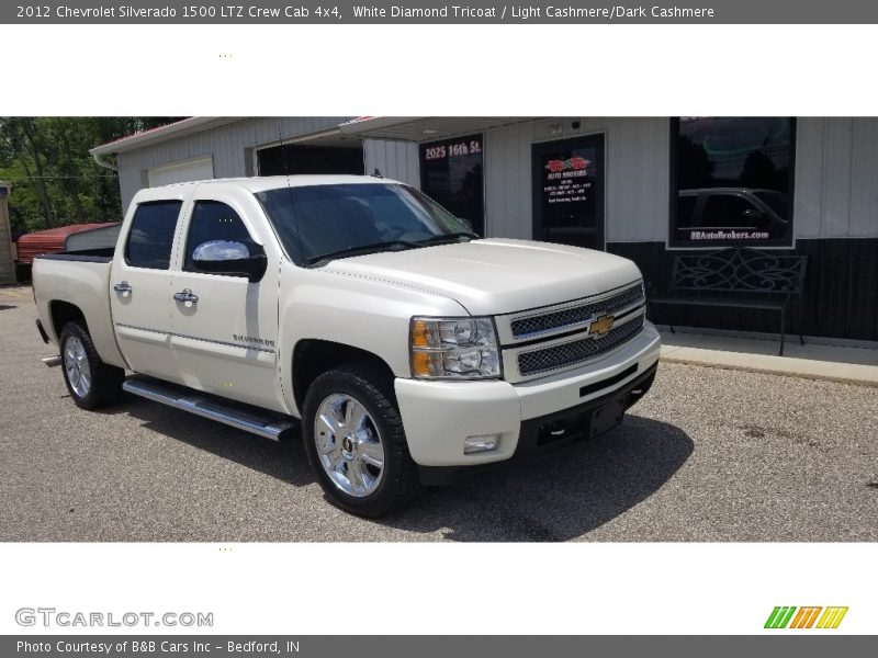 White Diamond Tricoat / Light Cashmere/Dark Cashmere 2012 Chevrolet Silverado 1500 LTZ Crew Cab 4x4