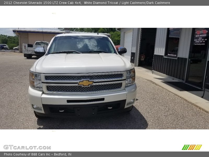White Diamond Tricoat / Light Cashmere/Dark Cashmere 2012 Chevrolet Silverado 1500 LTZ Crew Cab 4x4