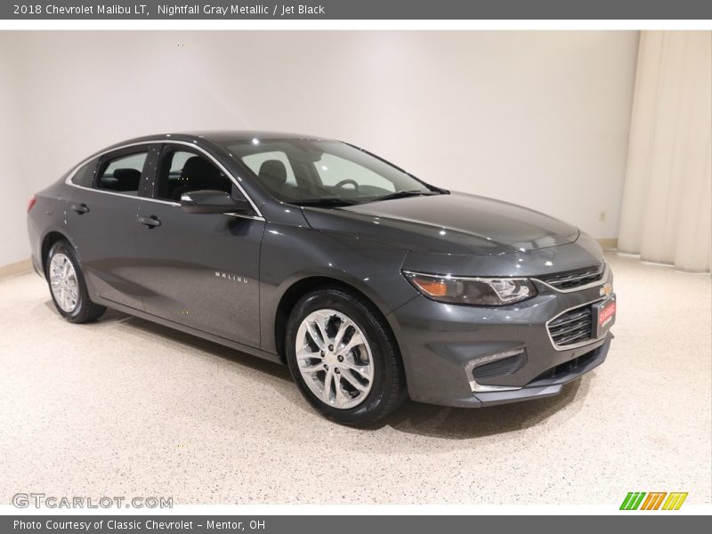 Nightfall Gray Metallic / Jet Black 2018 Chevrolet Malibu LT