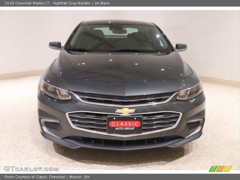 Nightfall Gray Metallic / Jet Black 2018 Chevrolet Malibu LT