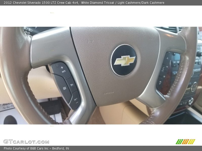 White Diamond Tricoat / Light Cashmere/Dark Cashmere 2012 Chevrolet Silverado 1500 LTZ Crew Cab 4x4