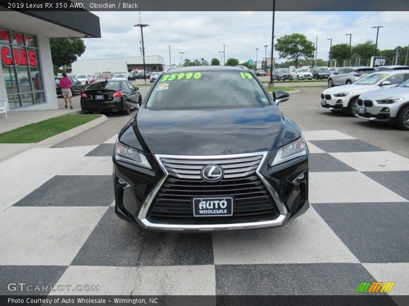 Obsidian / Black 2019 Lexus RX 350 AWD