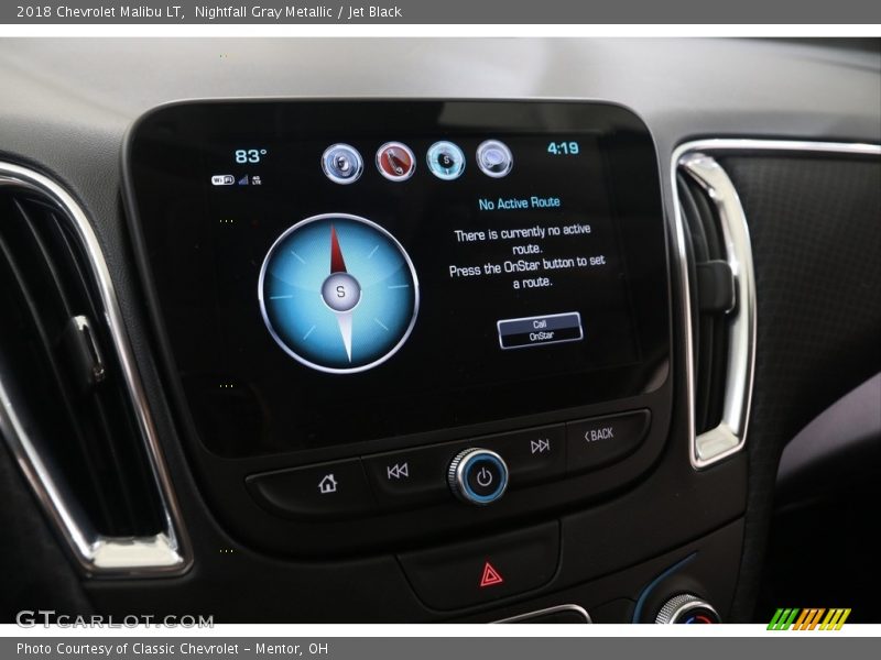 Nightfall Gray Metallic / Jet Black 2018 Chevrolet Malibu LT