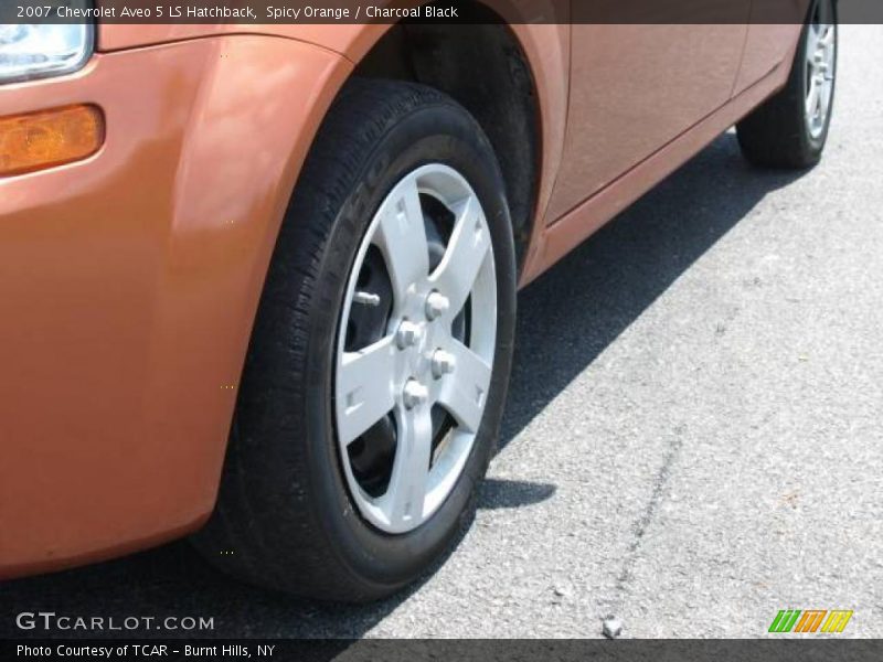 Spicy Orange / Charcoal Black 2007 Chevrolet Aveo 5 LS Hatchback