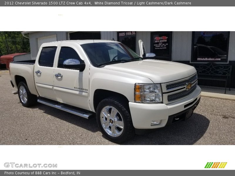 White Diamond Tricoat / Light Cashmere/Dark Cashmere 2012 Chevrolet Silverado 1500 LTZ Crew Cab 4x4