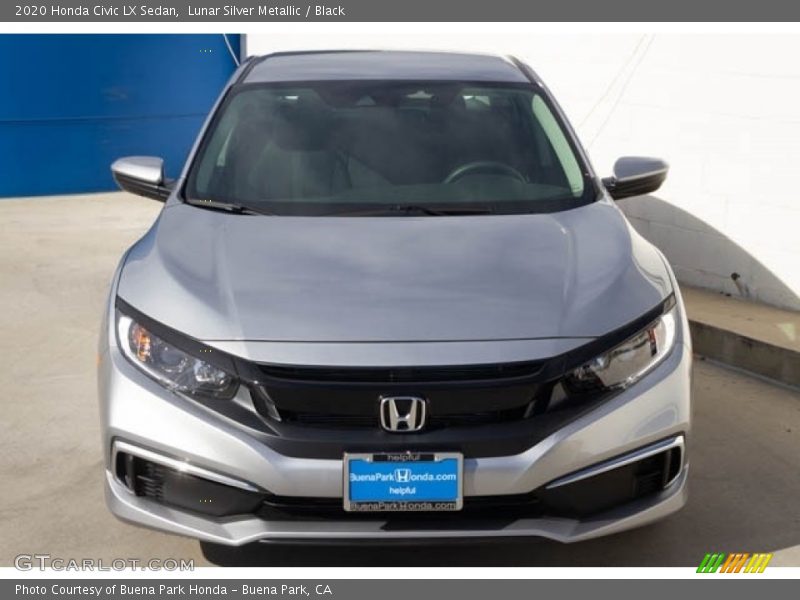 Lunar Silver Metallic / Black 2020 Honda Civic LX Sedan