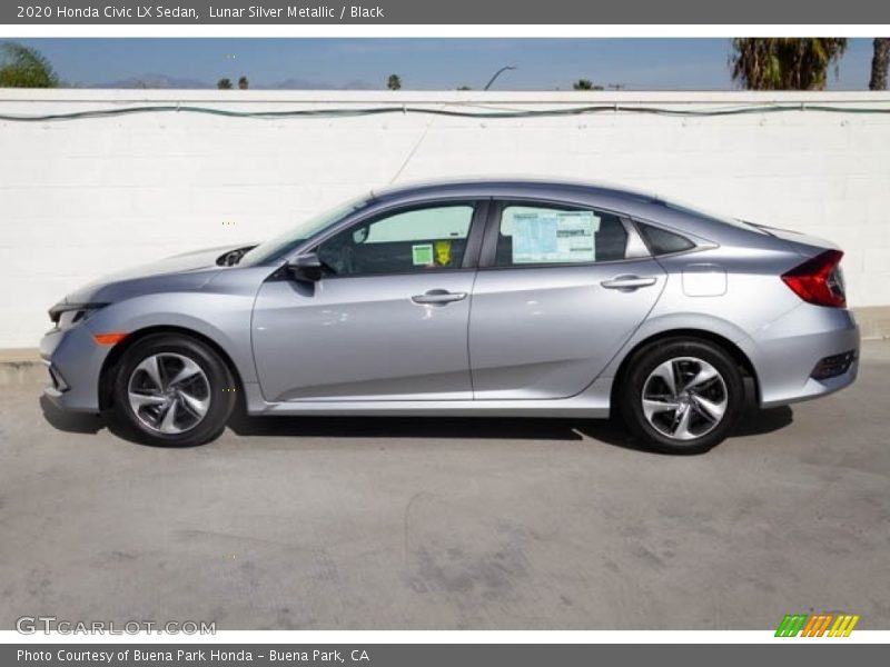 Lunar Silver Metallic / Black 2020 Honda Civic LX Sedan