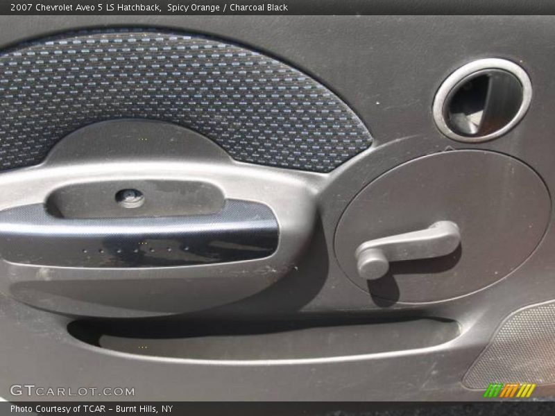 Spicy Orange / Charcoal Black 2007 Chevrolet Aveo 5 LS Hatchback
