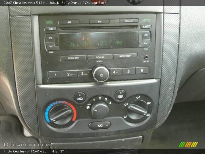 Spicy Orange / Charcoal Black 2007 Chevrolet Aveo 5 LS Hatchback