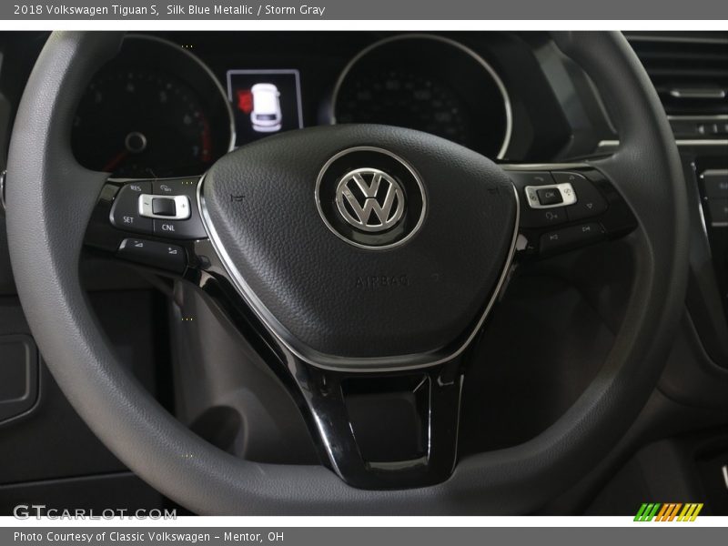 Silk Blue Metallic / Storm Gray 2018 Volkswagen Tiguan S