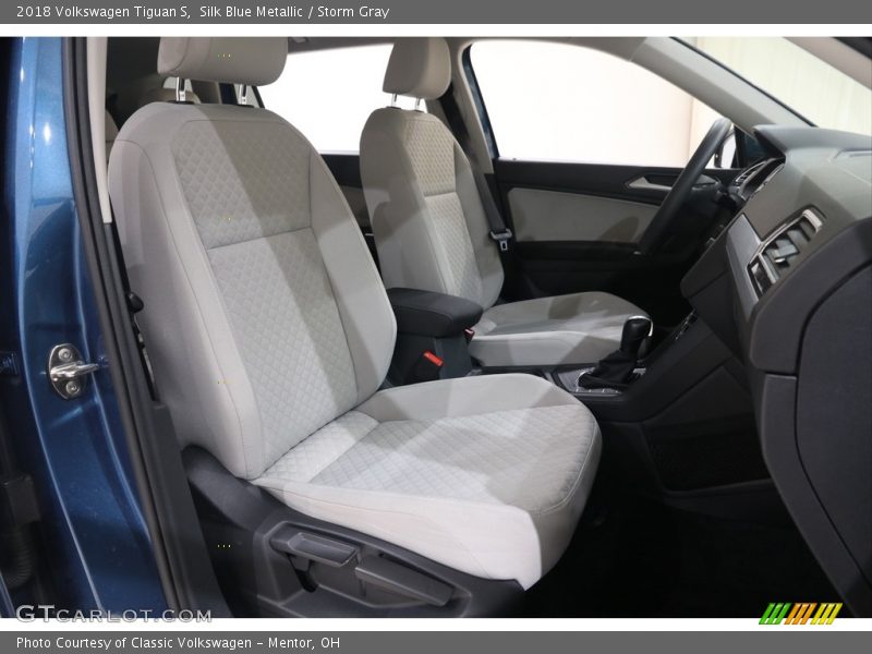 Silk Blue Metallic / Storm Gray 2018 Volkswagen Tiguan S