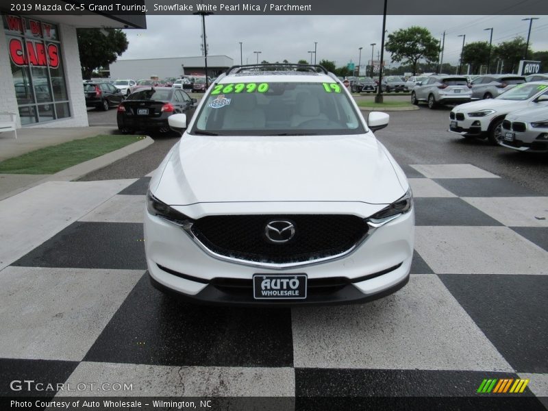Snowflake White Pearl Mica / Parchment 2019 Mazda CX-5 Grand Touring