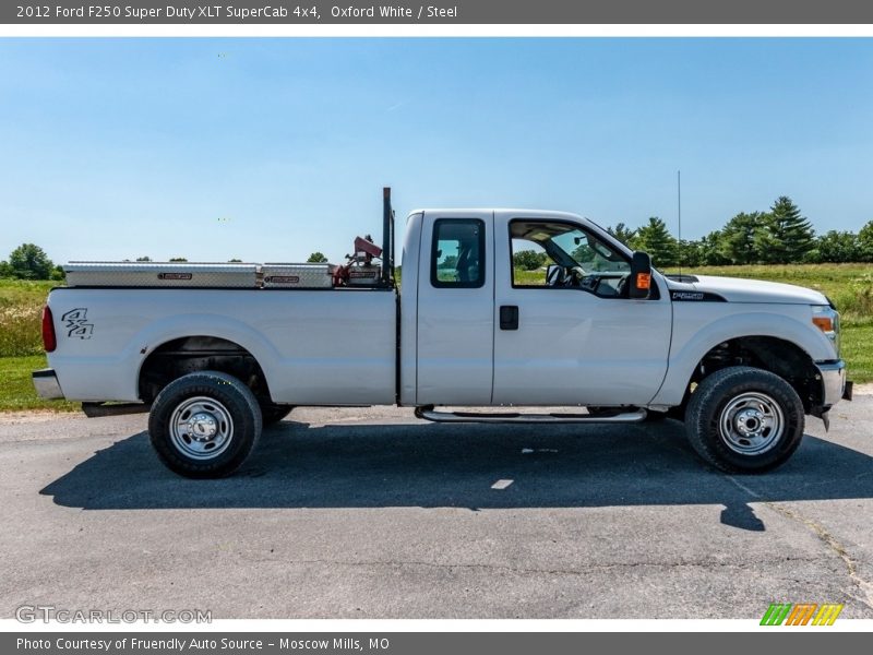 Oxford White / Steel 2012 Ford F250 Super Duty XLT SuperCab 4x4