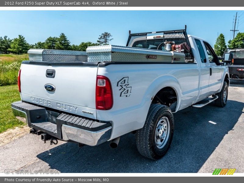 Oxford White / Steel 2012 Ford F250 Super Duty XLT SuperCab 4x4