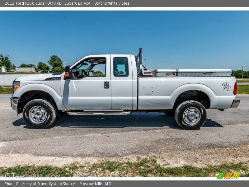 Oxford White / Steel 2012 Ford F250 Super Duty XLT SuperCab 4x4