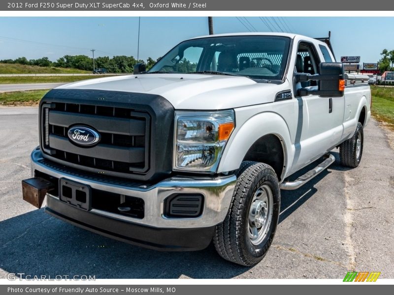 Oxford White / Steel 2012 Ford F250 Super Duty XLT SuperCab 4x4