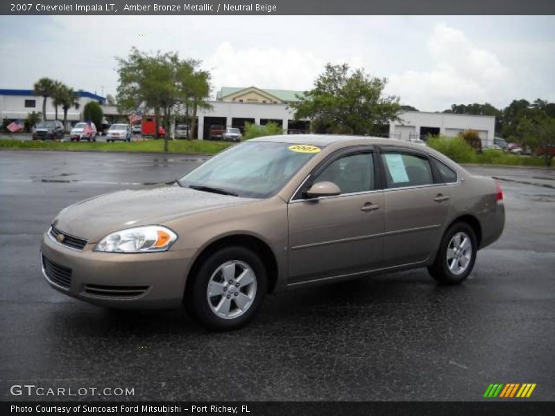 Amber Bronze Metallic / Neutral Beige 2007 Chevrolet Impala LT