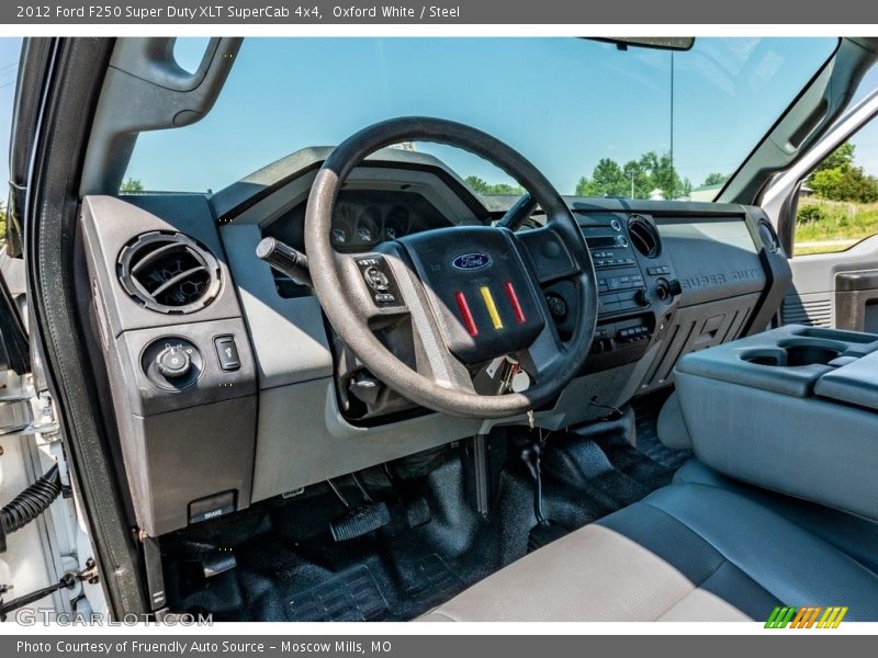 Oxford White / Steel 2012 Ford F250 Super Duty XLT SuperCab 4x4
