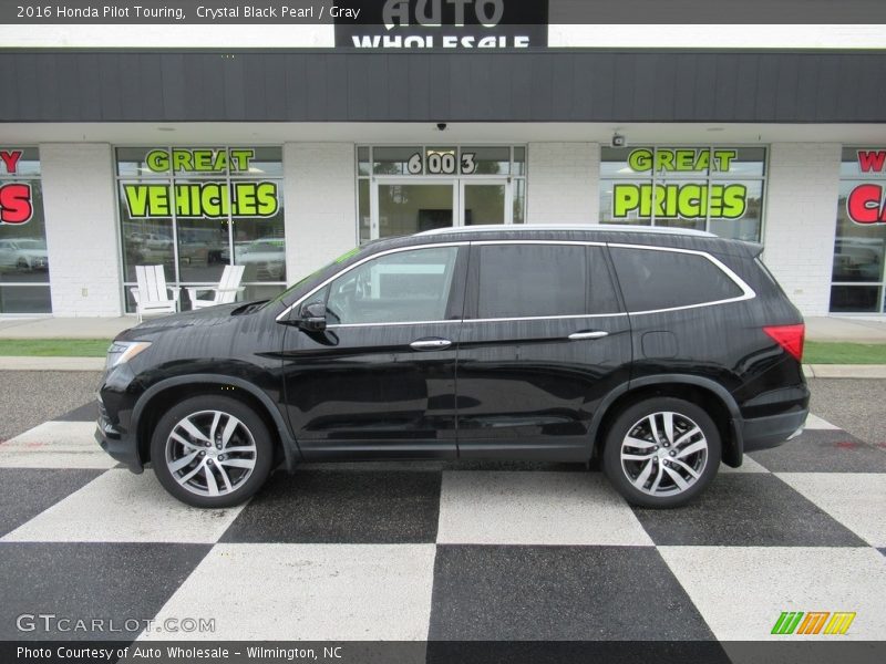 Crystal Black Pearl / Gray 2016 Honda Pilot Touring