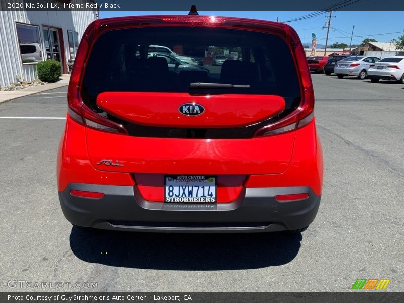 Inferno Red / Black 2020 Kia Soul LX