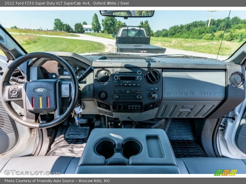 Oxford White / Steel 2012 Ford F250 Super Duty XLT SuperCab 4x4