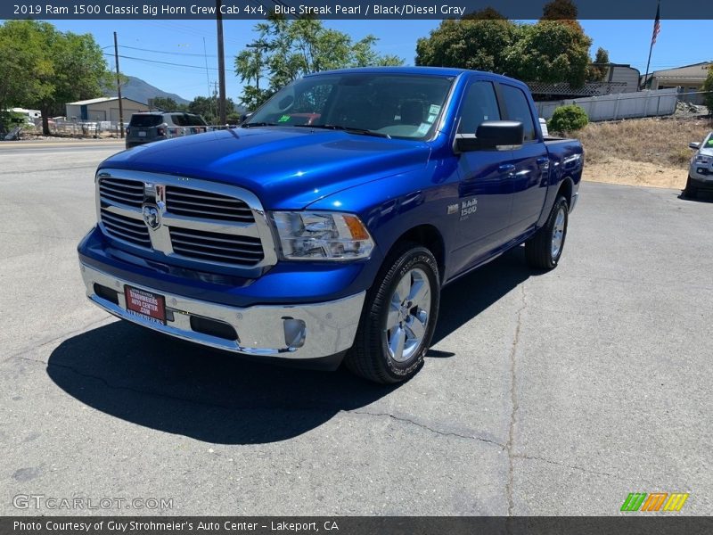 Blue Streak Pearl / Black/Diesel Gray 2019 Ram 1500 Classic Big Horn Crew Cab 4x4