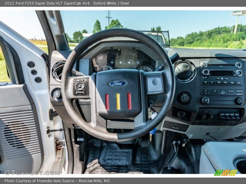 Oxford White / Steel 2012 Ford F250 Super Duty XLT SuperCab 4x4