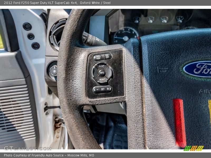 Oxford White / Steel 2012 Ford F250 Super Duty XLT SuperCab 4x4