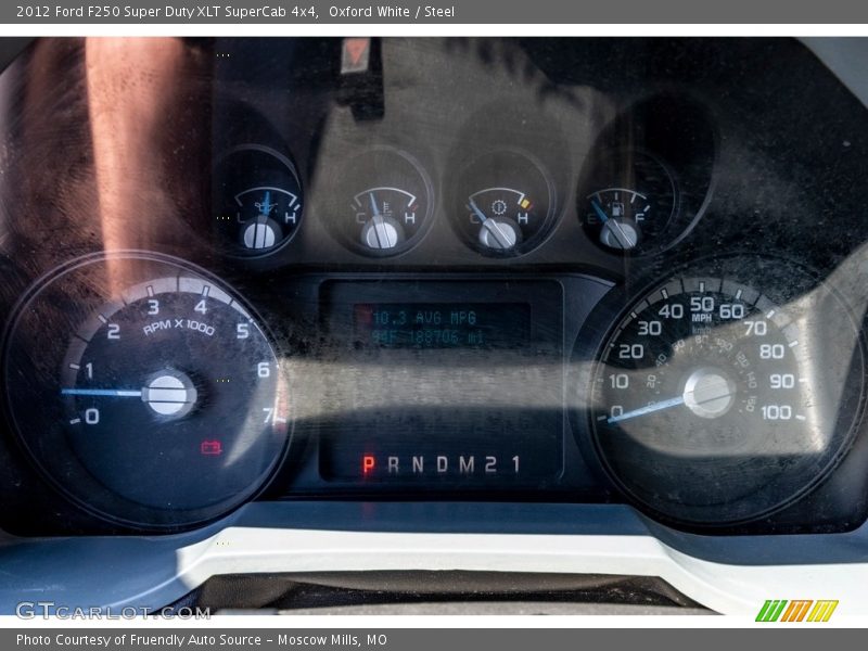 Oxford White / Steel 2012 Ford F250 Super Duty XLT SuperCab 4x4