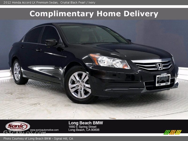 Crystal Black Pearl / Ivory 2012 Honda Accord LX Premium Sedan