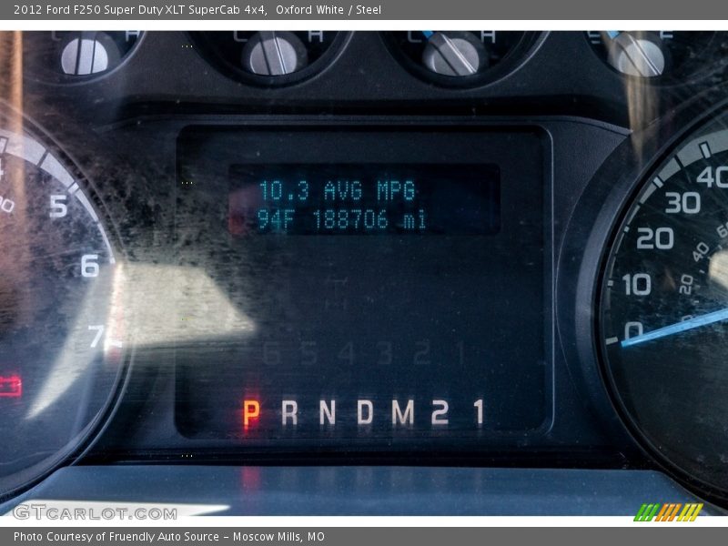 Oxford White / Steel 2012 Ford F250 Super Duty XLT SuperCab 4x4