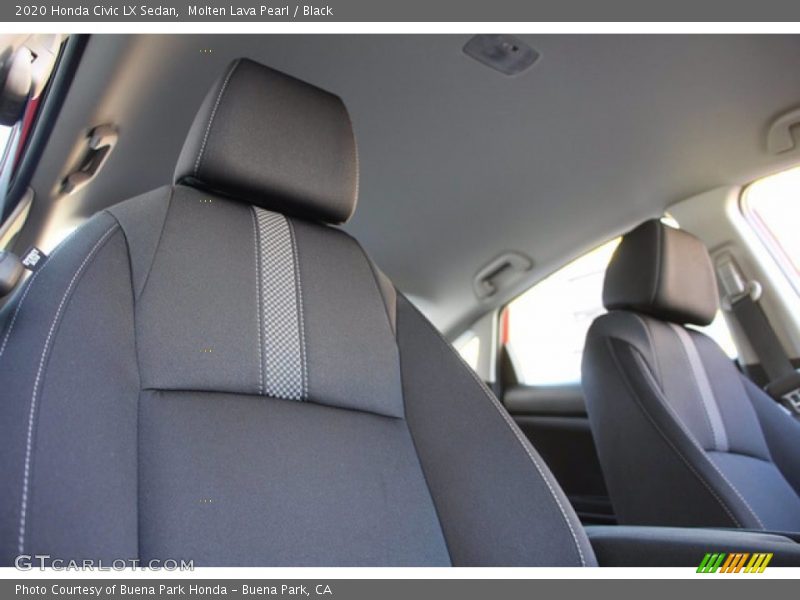 Molten Lava Pearl / Black 2020 Honda Civic LX Sedan